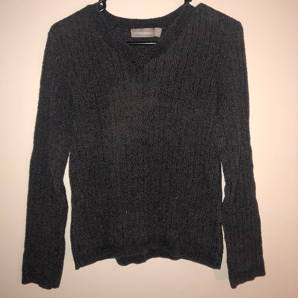 Very soft dark grey sweater